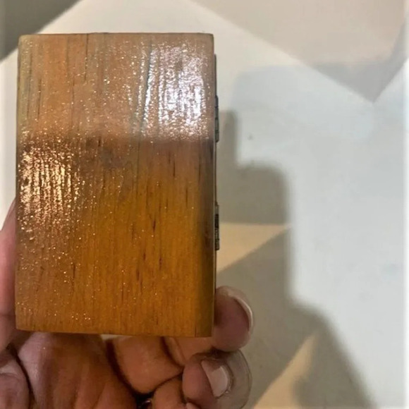 Hand painted wooden trinket box‎ - Picture 3 of 6